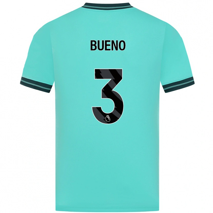 Danxen Mujer Camiseta Hugo Bueno #3 Celeste Verde 2ª Equipación 2025/26 La Camisa