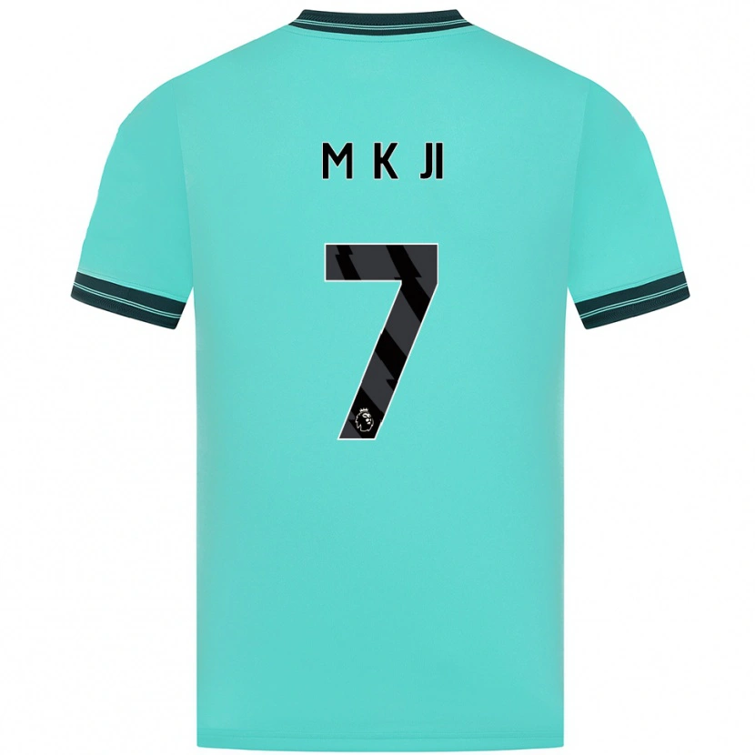 Danxen Mujer Camiseta Min-Kyu Ji #7 Celeste Verde 2ª Equipación 2025/26 La Camisa