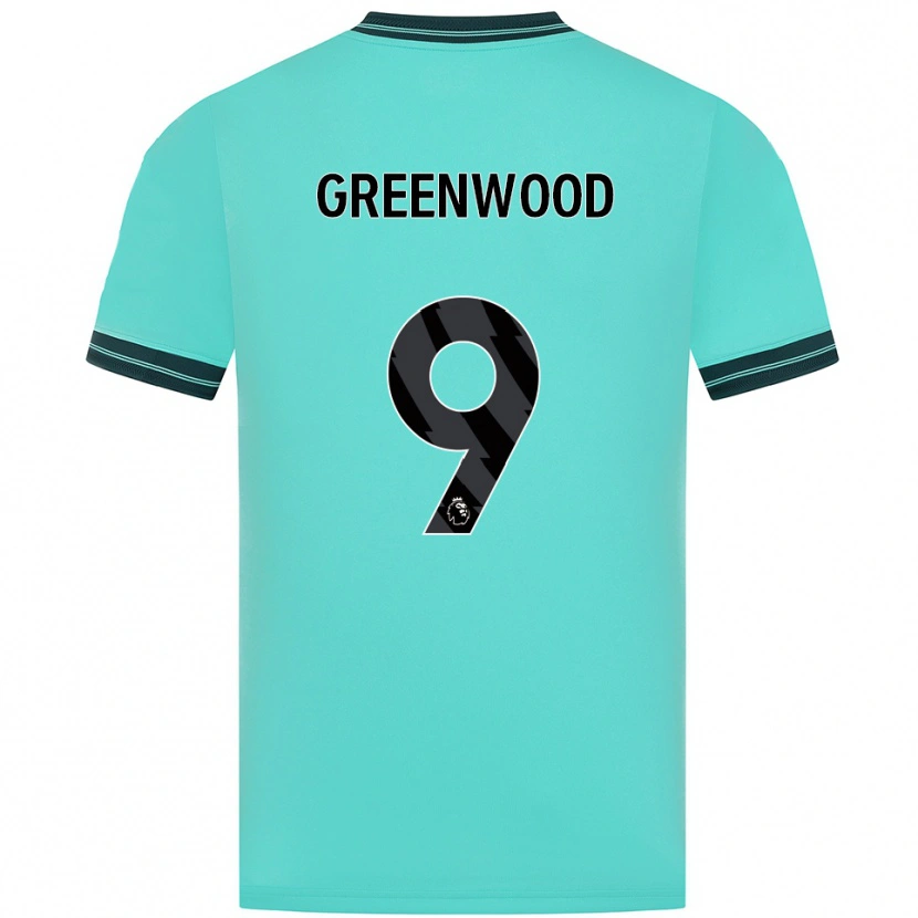 Danxen Mujer Camiseta Jashayde Greenwood #9 Celeste Verde 2ª Equipación 2025/26 La Camisa