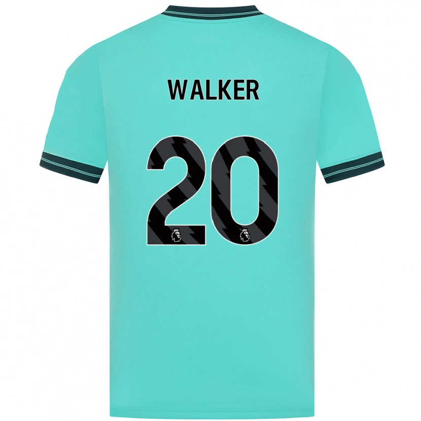 Danxen Mujer Camiseta Lowri Walker #20 Celeste Verde 2ª Equipación 2025/26 La Camisa