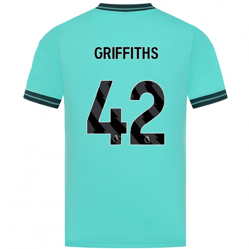Danxen Mujer Camiseta Harvey Griffiths #42 Celeste Verde 2ª Equipación 2025/26 La Camisa