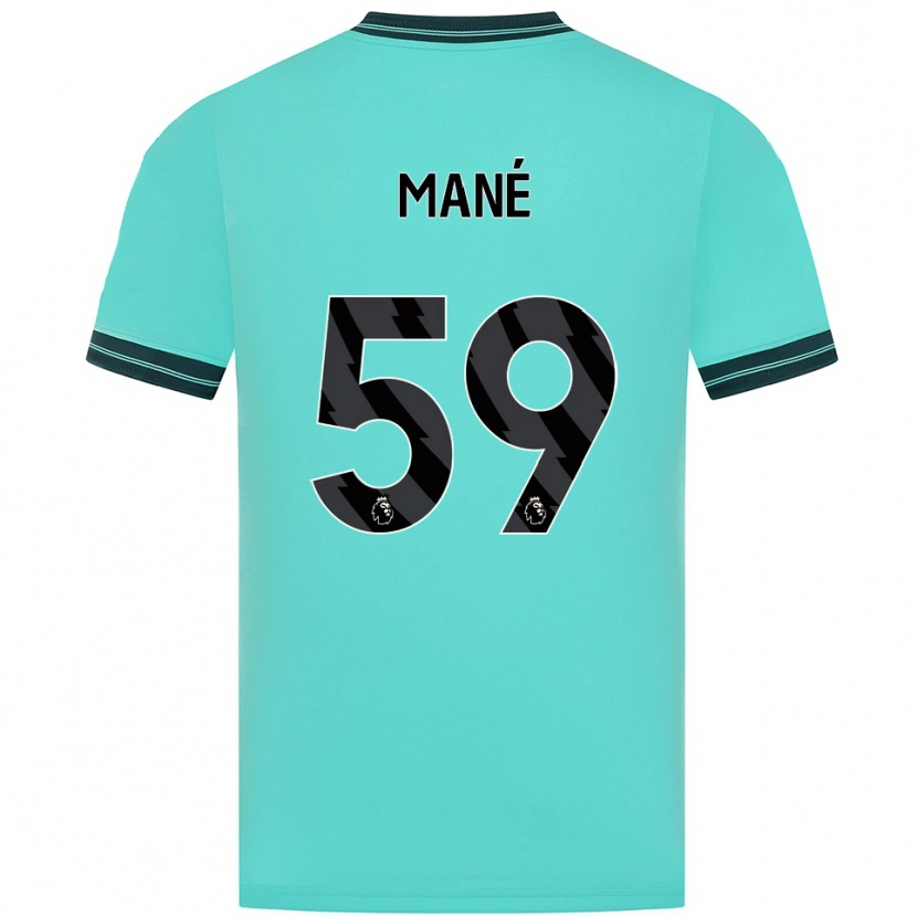Danxen Mujer Camiseta Mateus Mané #59 Celeste Verde 2ª Equipación 2025/26 La Camisa
