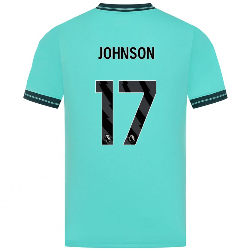 Danxen Mujer Camiseta Katie Johnson #17 Celeste Verde 2ª Equipación 2025/26 La Camisa