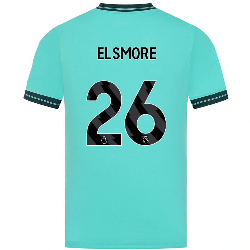 Danxen Mujer Camiseta Ria Elsmore #26 Celeste Verde 2ª Equipación 2025/26 La Camisa