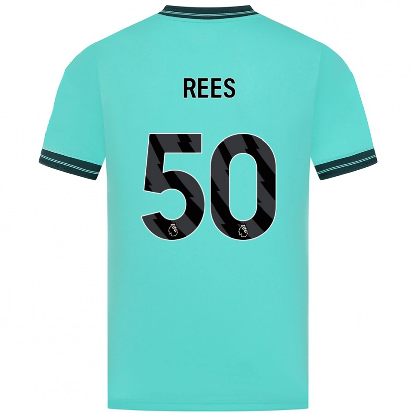 Danxen Mujer Camiseta Mason Rees #50 Celeste Verde 2ª Equipación 2025/26 La Camisa