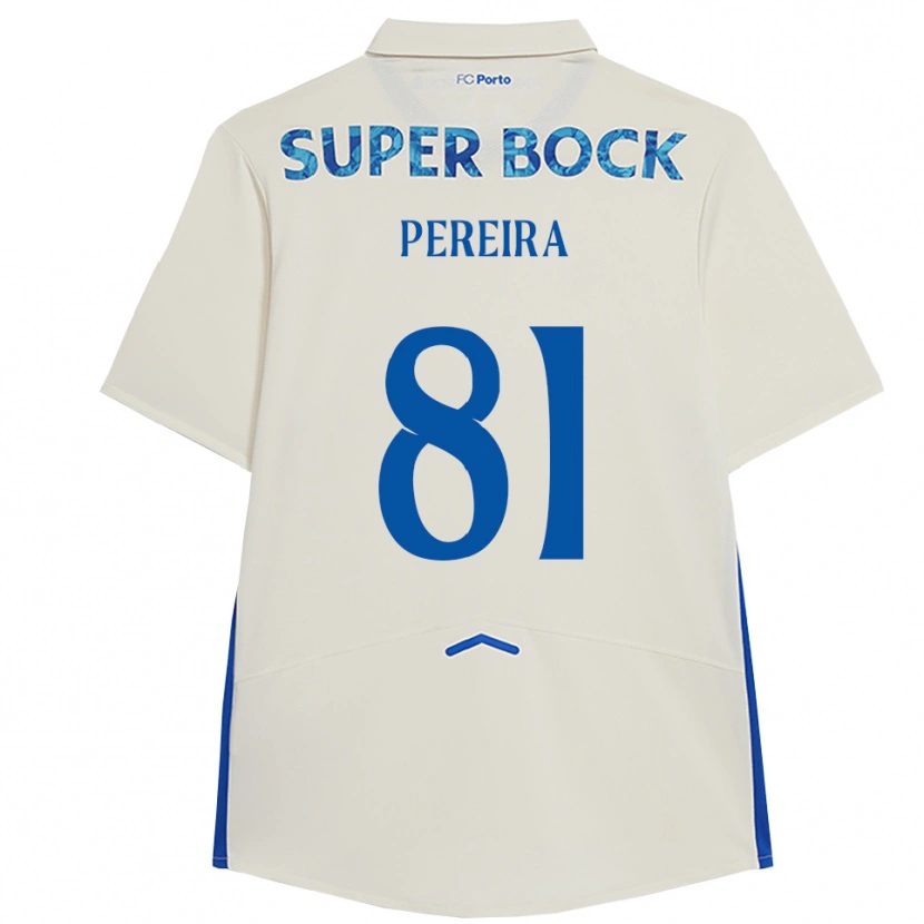 Danxen Mujer Camiseta Martim Pereira #81 Blanco Azul Equipación Tercera 2025/26 La Camisa