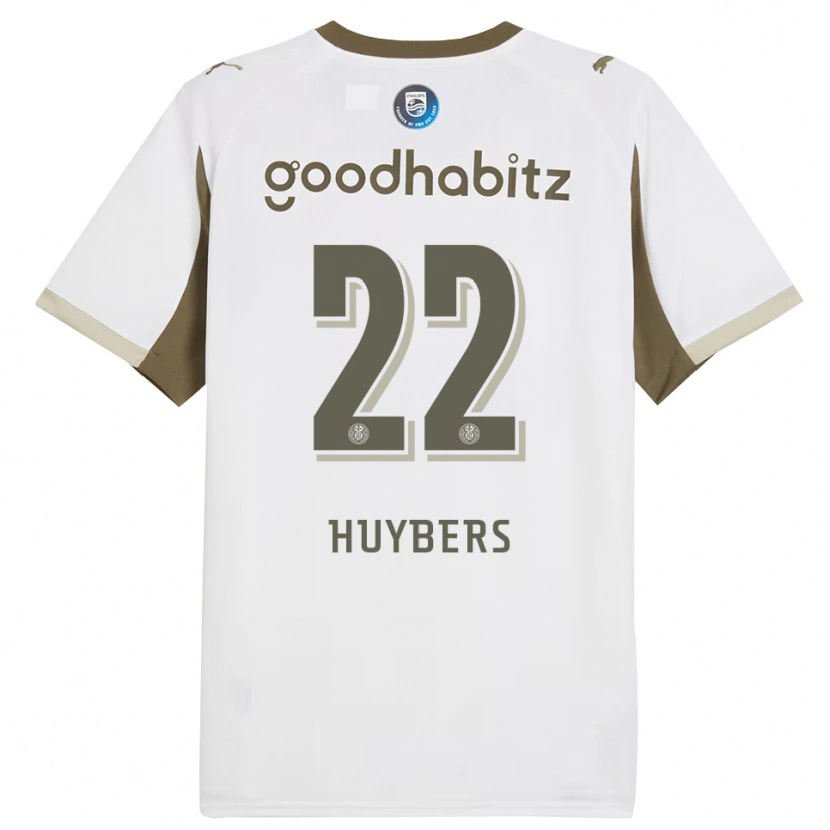 Danxen Mujer Camiseta Quinten Huybers #22 Blanco Gris Equipación Tercera 2025/26 La Camisa