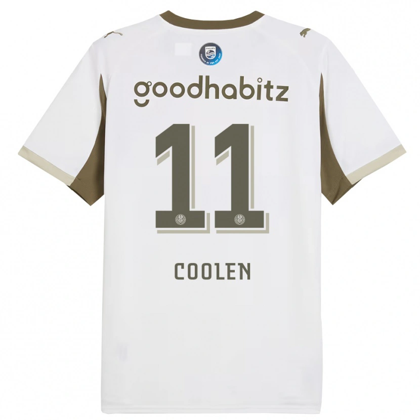 Danxen Mujer Camiseta Nadia Coolen #11 Blanco Gris Equipación Tercera 2025/26 La Camisa