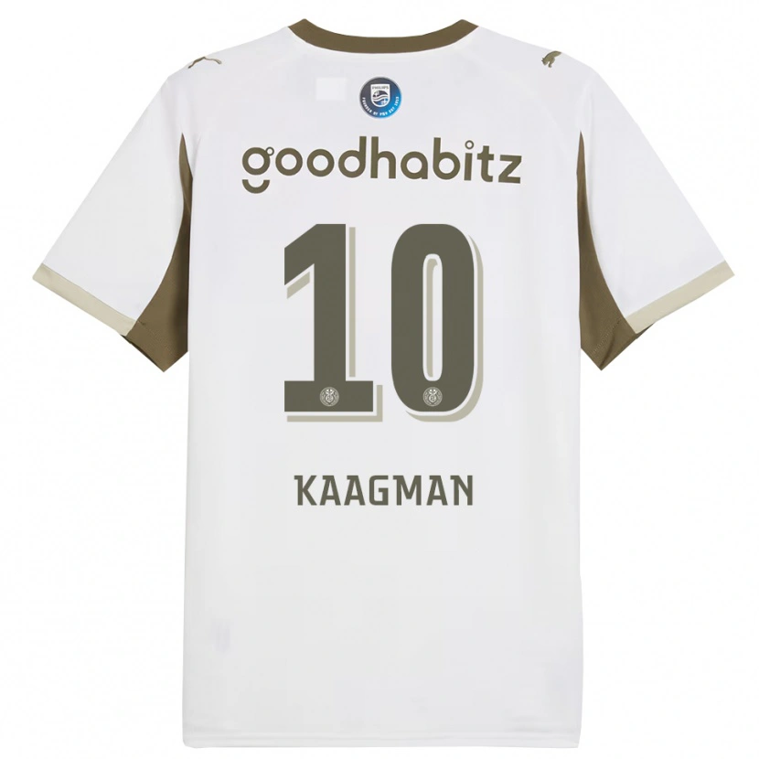 Danxen Mujer Camiseta Inessa Kaagman #10 Blanco Gris Equipación Tercera 2025/26 La Camisa