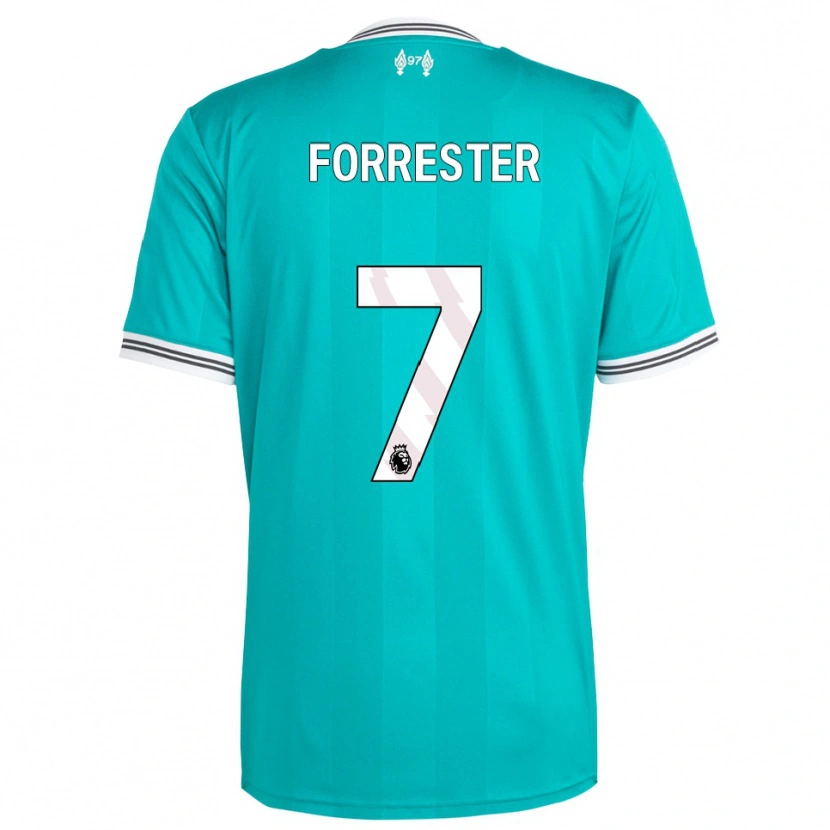 Danxen Mujer Camiseta La'more Forrester #7 Verde Blanco Equipación Tercera 2025/26 La Camisa