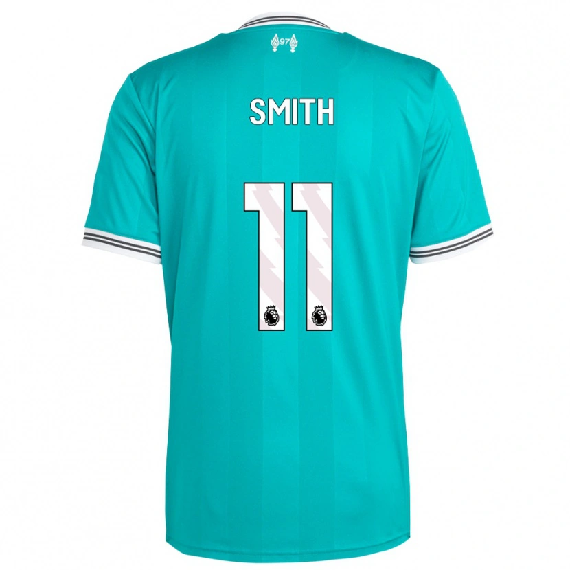 Danxen Mujer Camiseta Olivia Smith #11 Verde Blanco Equipación Tercera 2025/26 La Camisa