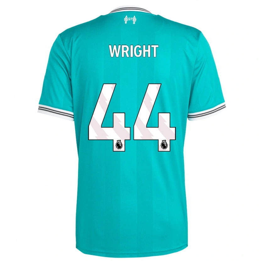Danxen Mujer Camiseta Will Wright #44 Verde Blanco Equipación Tercera 2025/26 La Camisa