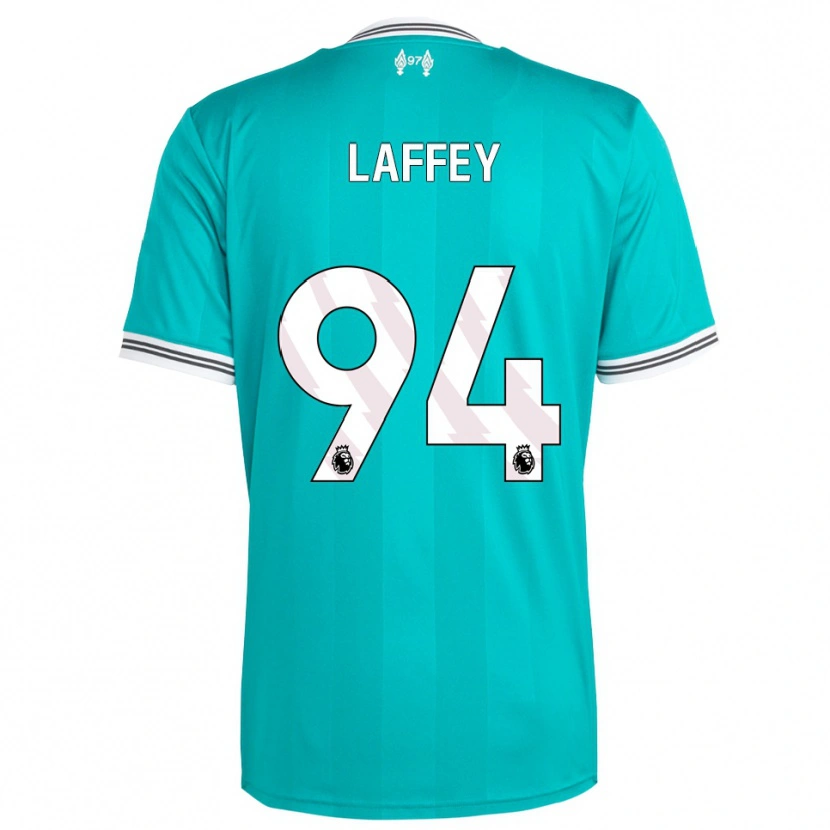 Danxen Mujer Camiseta Michael Laffey #94 Verde Blanco Equipación Tercera 2025/26 La Camisa