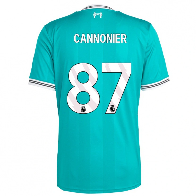 Danxen Mujer Camiseta Oakley Cannonier #87 Verde Blanco Equipación Tercera 2025/26 La Camisa