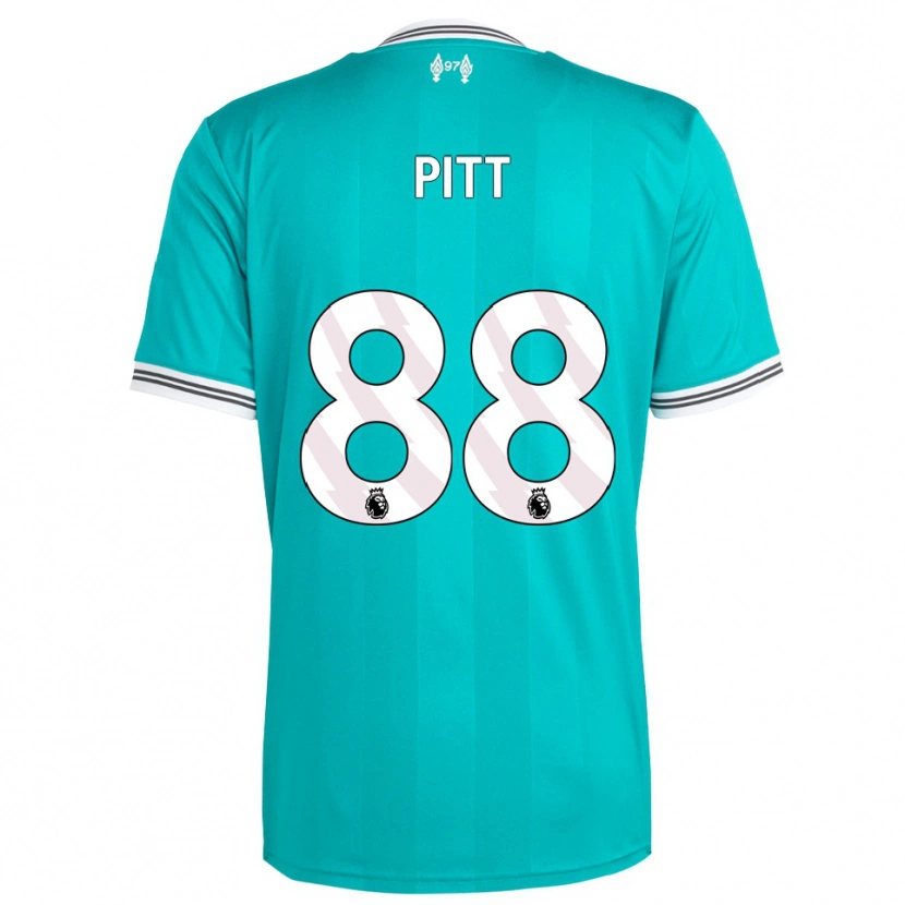 Danxen Mujer Camiseta Lucas Pitt #88 Verde Blanco Equipación Tercera 2025/26 La Camisa