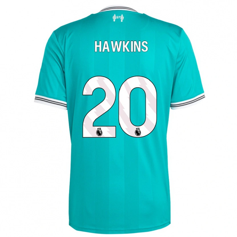 Danxen Mujer Camiseta Max Hawkins #20 Verde Blanco Equipación Tercera 2025/26 La Camisa