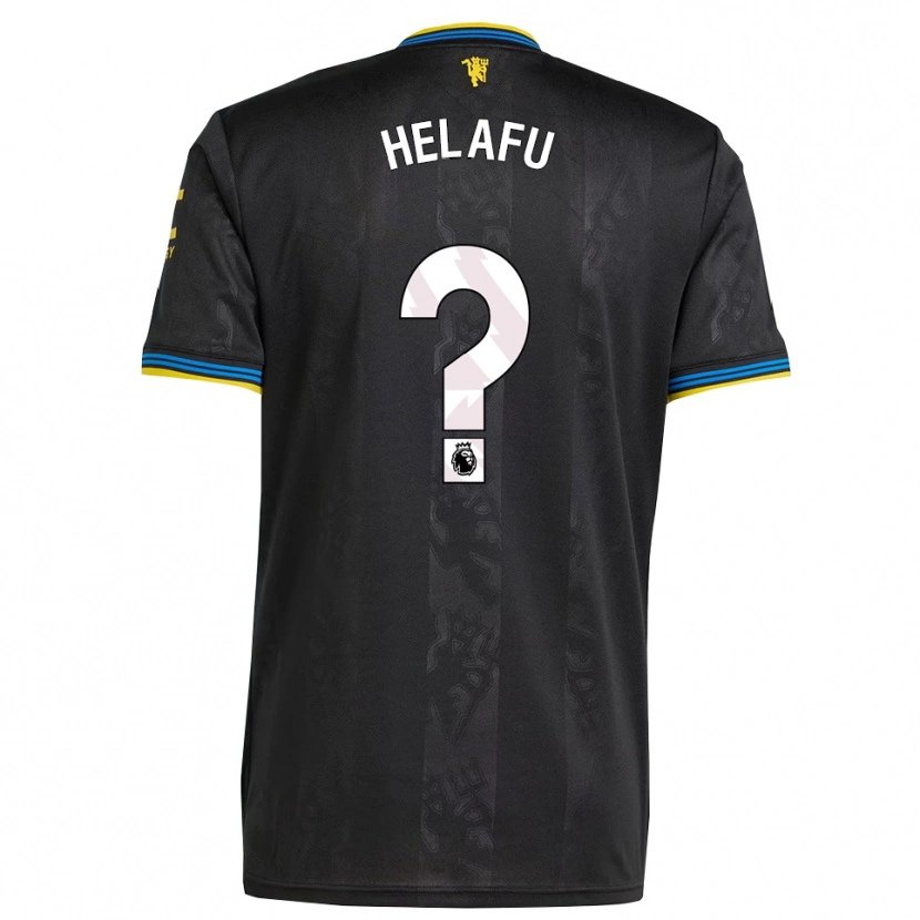 Danxen Mujer Camiseta Yuel Helafu #0 Negro Amarillo Azul Equipación Tercera 2025/26 La Camisa