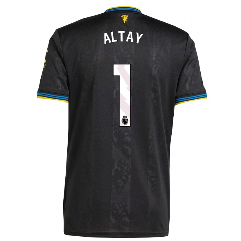Danxen Mujer Camiseta Altay Bayındır #1 Negro Amarillo Azul Equipación Tercera 2025/26 La Camisa
