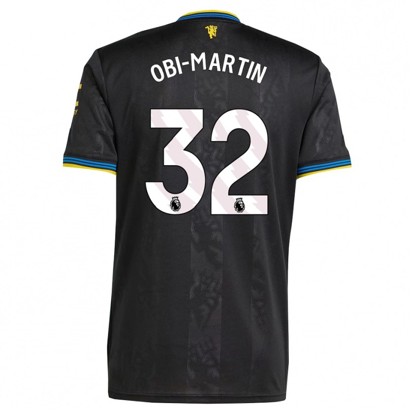 Danxen Mujer Camiseta Chido Obi #32 Negro Amarillo Azul Equipación Tercera 2025/26 La Camisa