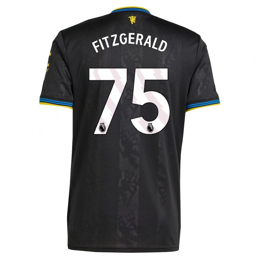 Danxen Mujer Camiseta Jayce Fitzgerald #75 Negro Amarillo Azul Equipación Tercera 2025/26 La Camisa