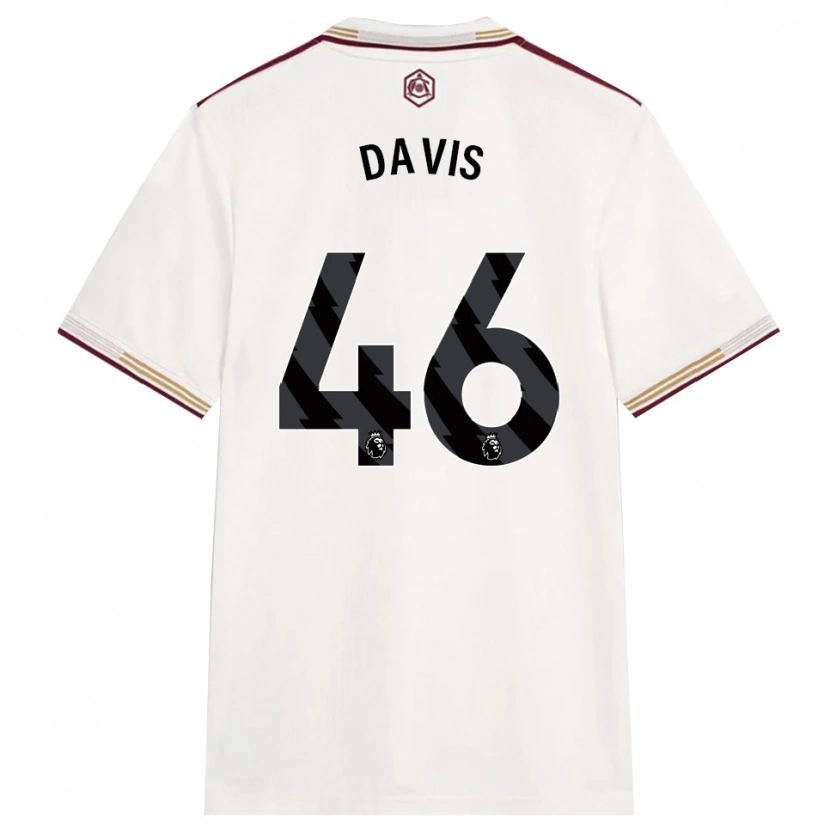 Danxen Mujer Camiseta Timi Davis #46 Blanco Roto Borgoña Equipación Tercera 2025/26 La Camisa