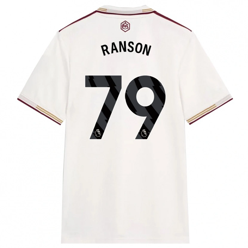 Danxen Mujer Camiseta Khari Ranson #79 Blanco Roto Borgoña Equipación Tercera 2025/26 La Camisa
