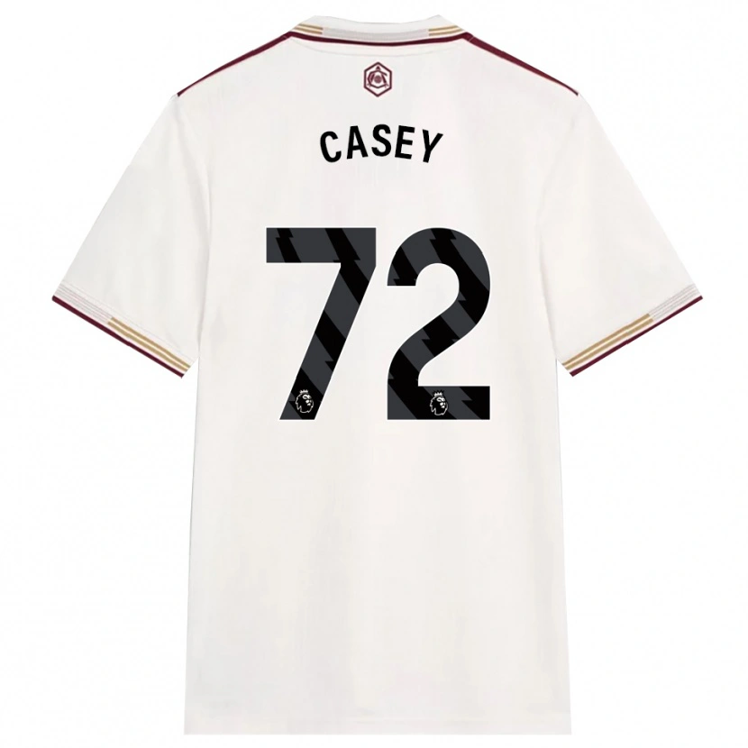 Danxen Mujer Camiseta Dan Casey #72 Blanco Roto Borgoña Equipación Tercera 2025/26 La Camisa