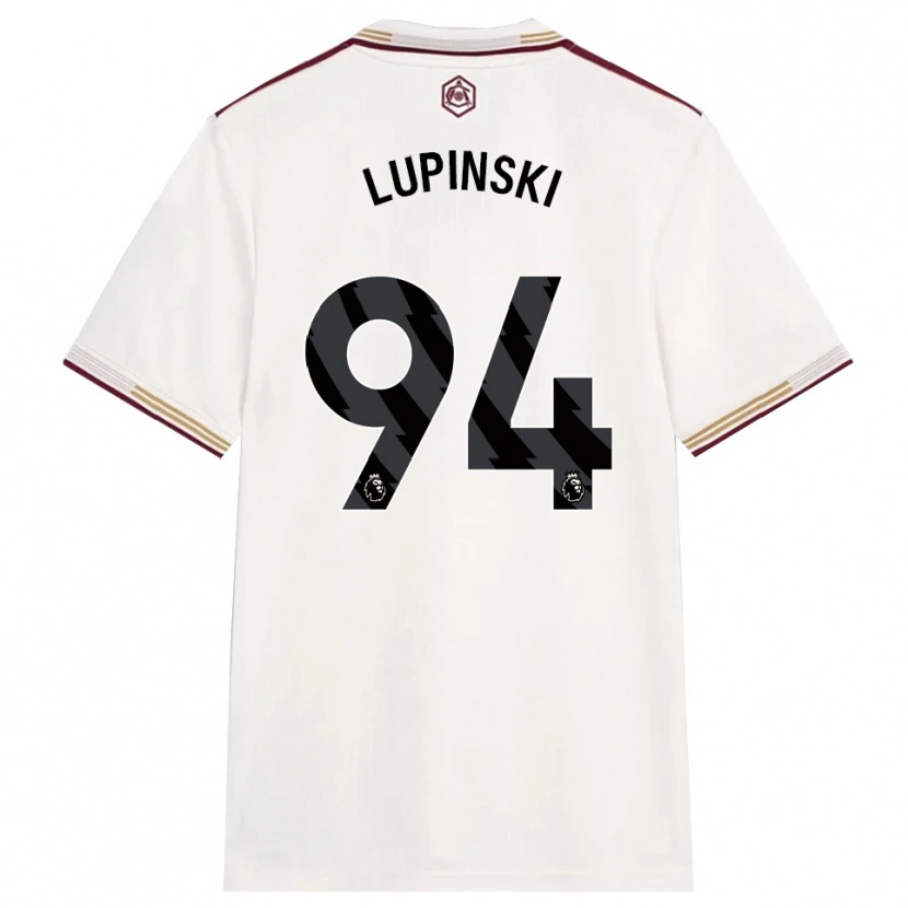 Danxen Mujer Camiseta Remi Lupinski #94 Blanco Roto Borgoña Equipación Tercera 2025/26 La Camisa