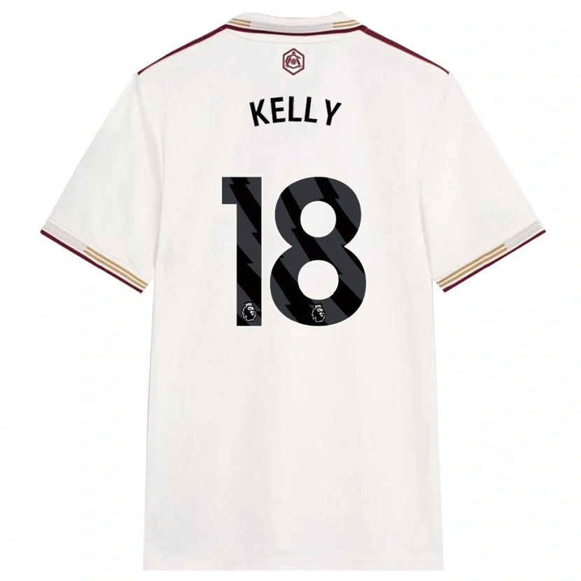 Danxen Mujer Camiseta Chloe Kelly #18 Blanco Roto Borgoña Equipación Tercera 2025/26 La Camisa