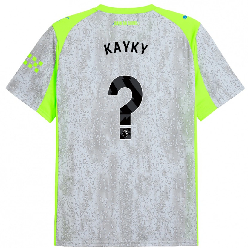 Danxen Mujer Camiseta Kayky #0 Gris Amarillo Equipación Tercera 2025/26 La Camisa