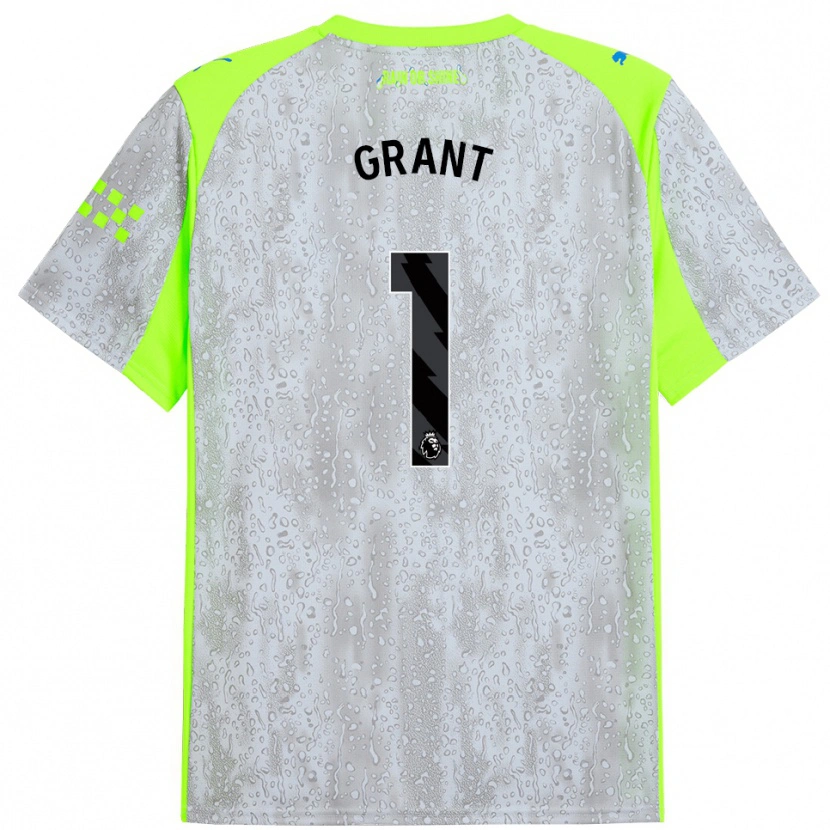 Danxen Mujer Camiseta True Grant #1 Gris Amarillo Equipación Tercera 2025/26 La Camisa