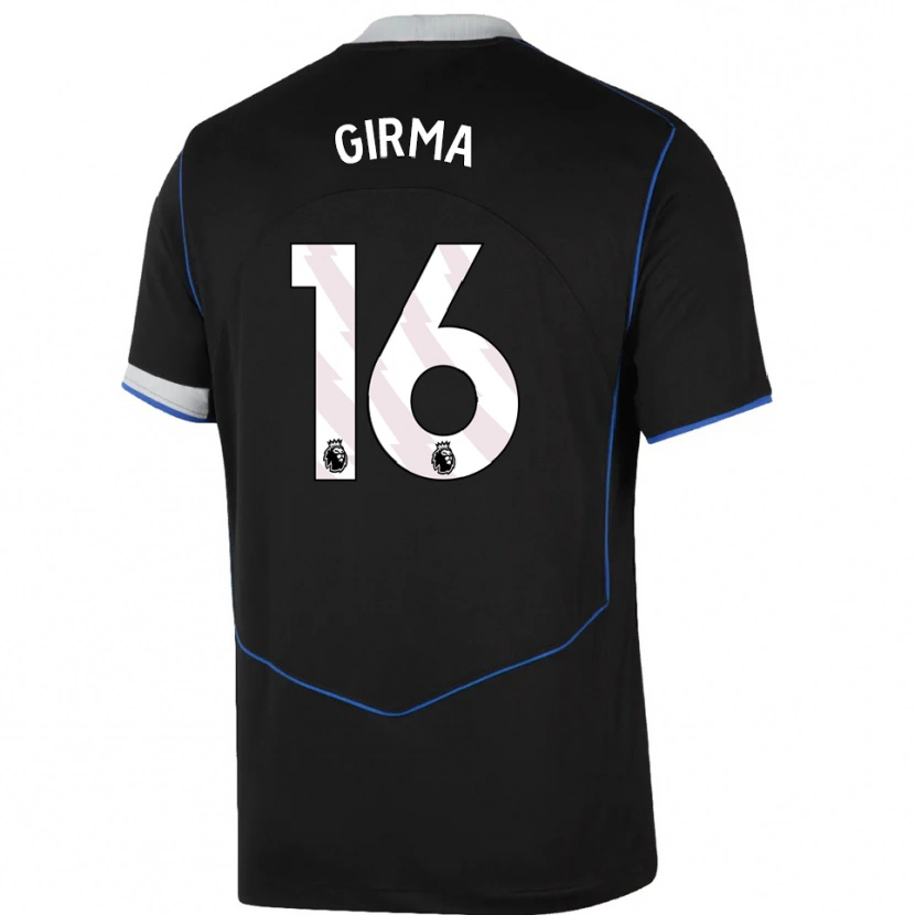 Danxen Mujer Camiseta Naomi Girma #16 Negro Azul Plata Equipación Tercera 2025/26 La Camisa