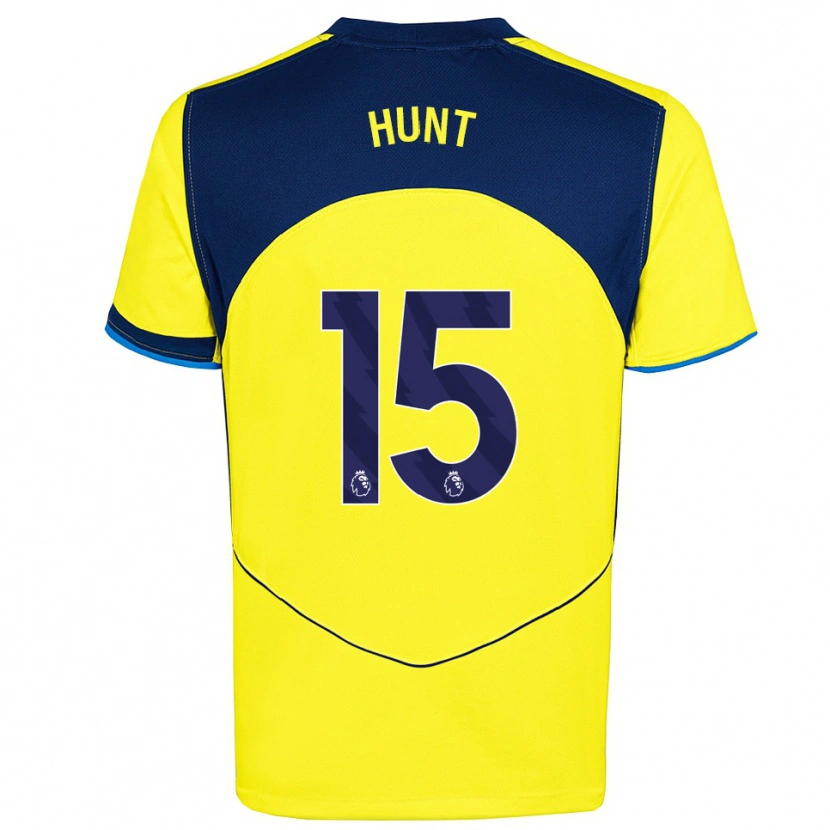 Danxen Mujer Camiseta Clare Hunt #15 Amarillo Marino Equipación Tercera 2025/26 La Camisa