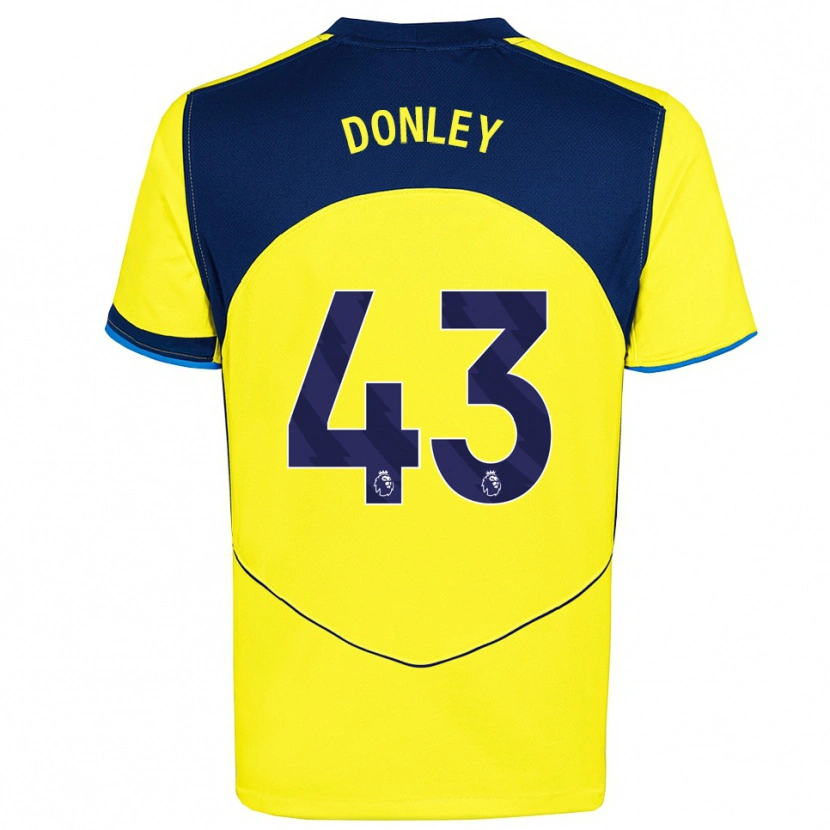 Danxen Mujer Camiseta Jamie Donley #43 Amarillo Marino Equipación Tercera 2025/26 La Camisa
