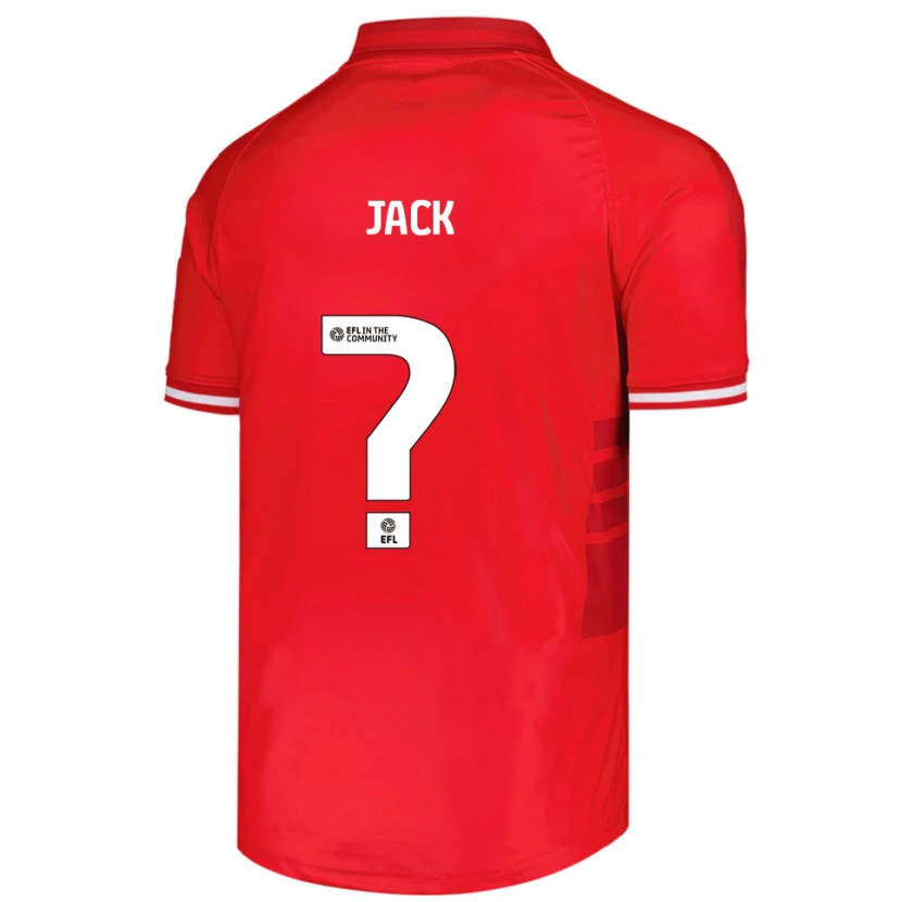Danxen Niño Camiseta Jack Woodcock #0 Rojo Blanco 1ª Equipación 2025/26 La Camisa