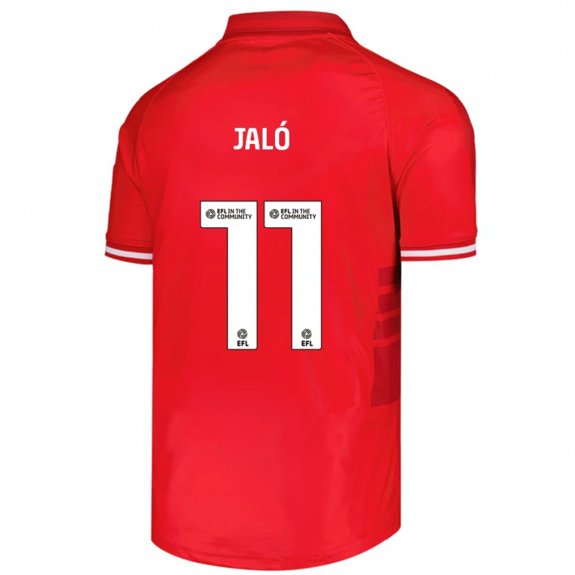 Danxen Niño Camiseta Fábio Jaló #11 Rojo Blanco 1ª Equipación 2025/26 La Camisa