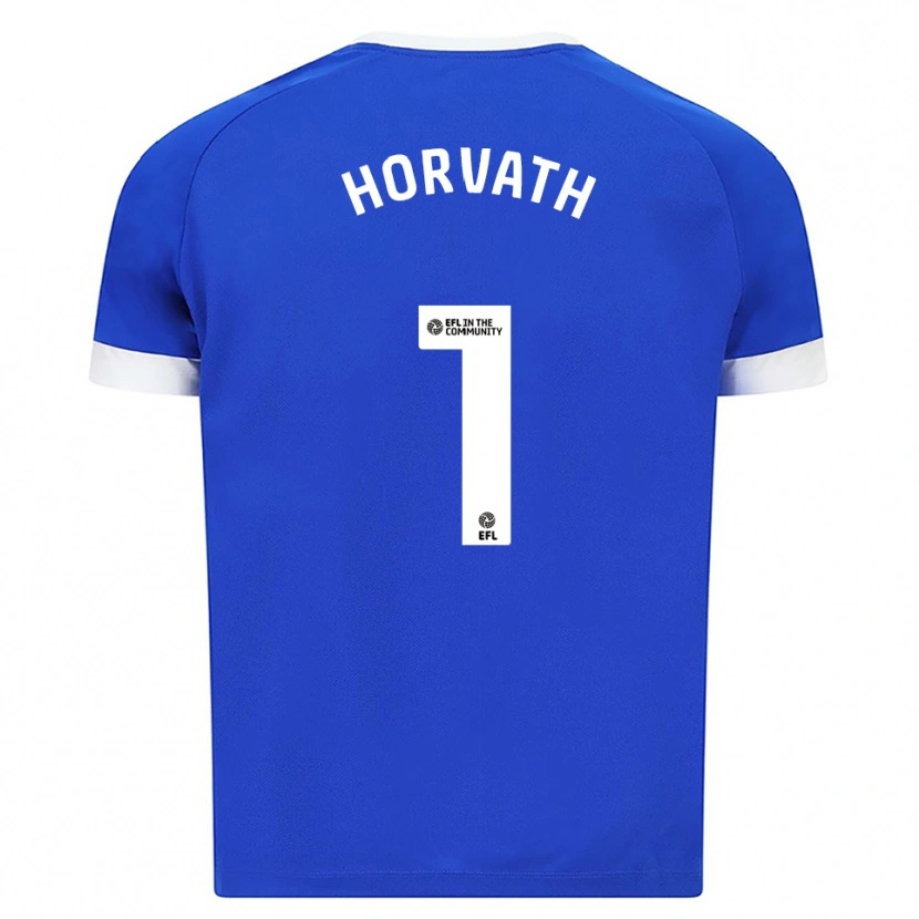 Danxen Niño Camiseta Ethan Horvath #1 Azul Blanco 1ª Equipación 2025/26 La Camisa
