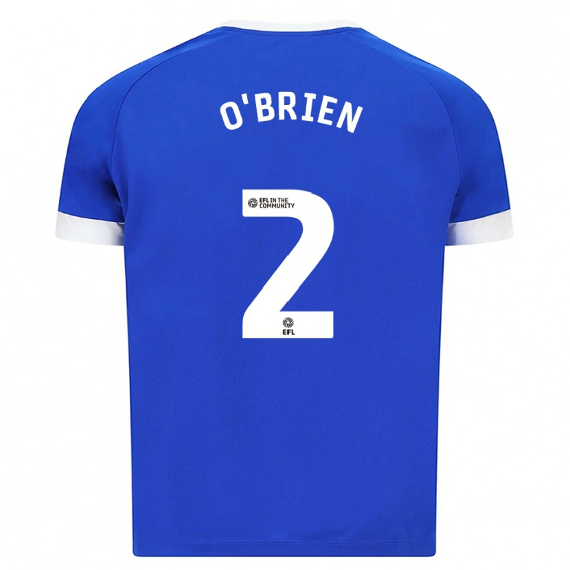 Danxen Niño Camiseta Charlie O'brien #2 Azul Blanco 1ª Equipación 2025/26 La Camisa