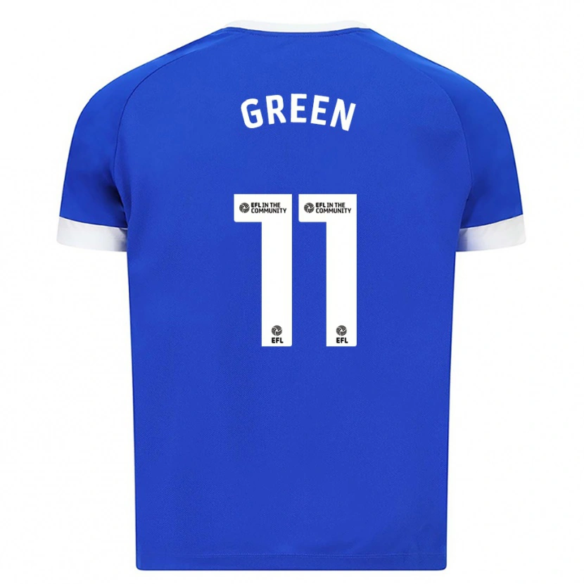 Danxen Niño Camiseta Danielle Green #11 Azul Blanco 1ª Equipación 2025/26 La Camisa