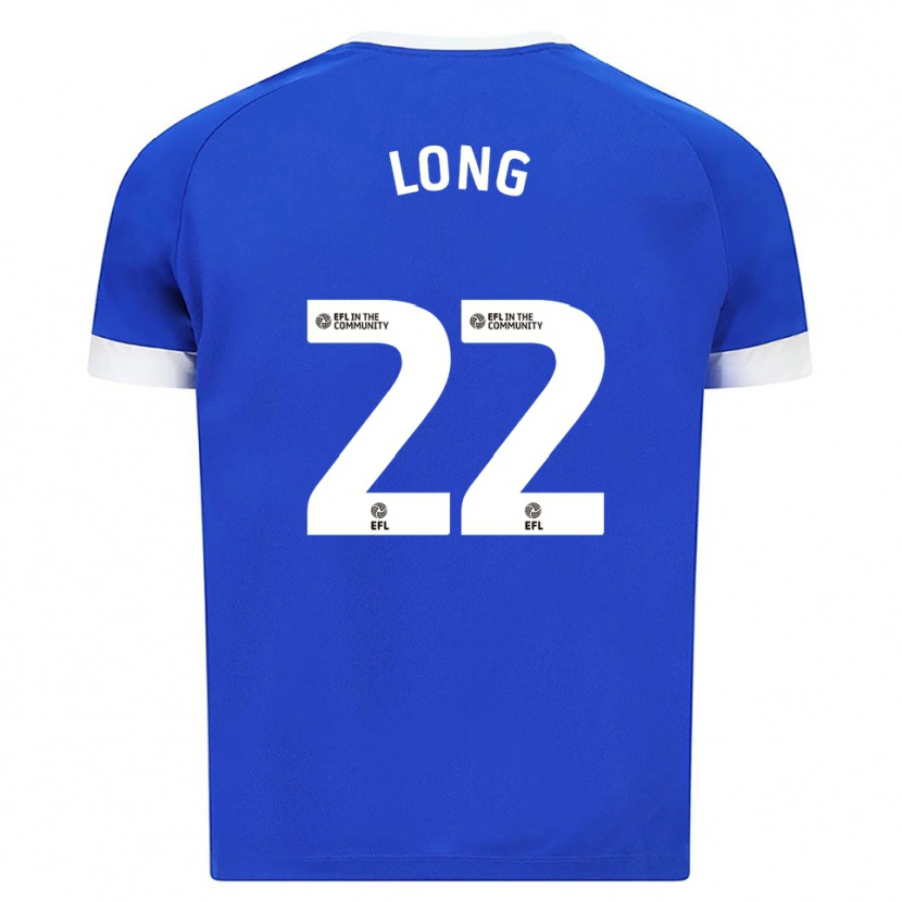 Danxen Niño Camiseta Amy Long #22 Azul Blanco 1ª Equipación 2025/26 La Camisa