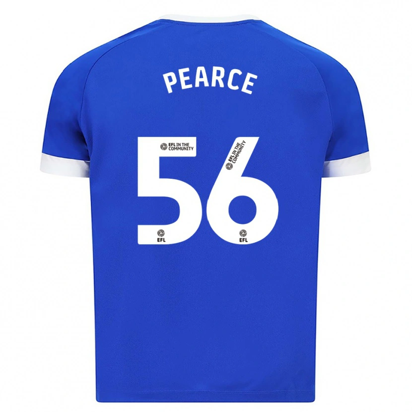 Danxen Niño Camiseta Luke Pearce #56 Azul Blanco 1ª Equipación 2025/26 La Camisa