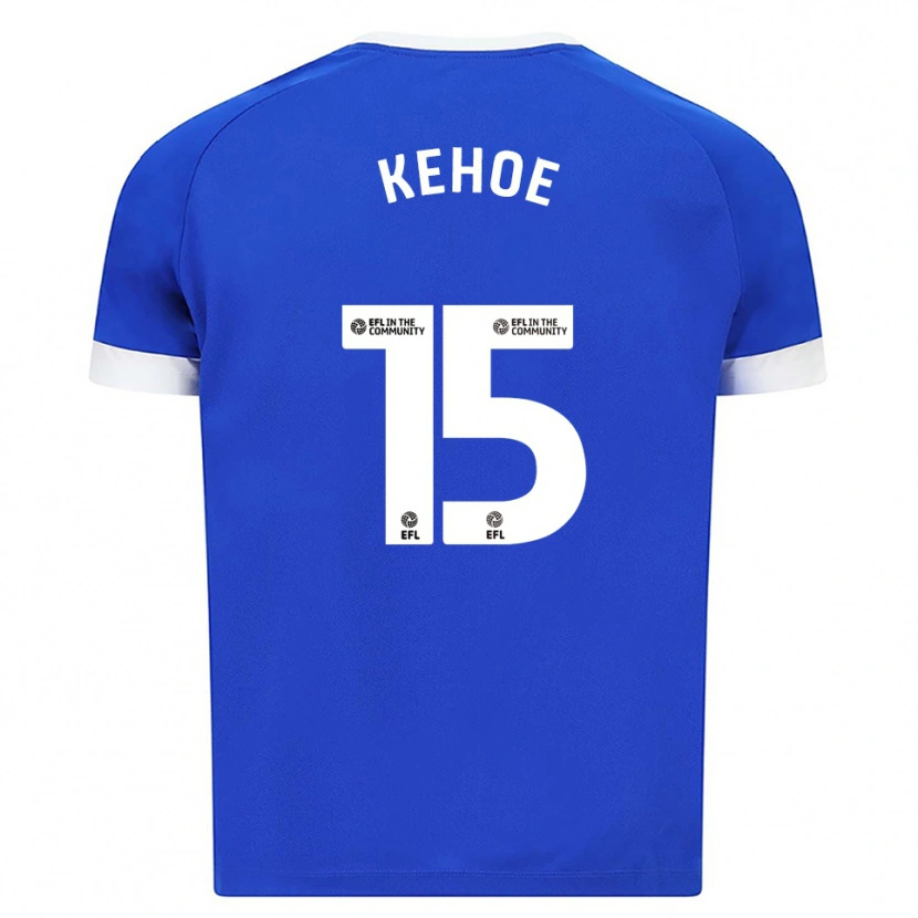 Danxen Niño Camiseta Molly Kehoe #15 Azul Blanco 1ª Equipación 2025/26 La Camisa
