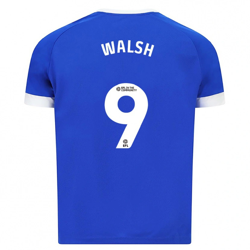 Danxen Niño Camiseta Catherine Walsh #9 Azul Blanco 1ª Equipación 2025/26 La Camisa