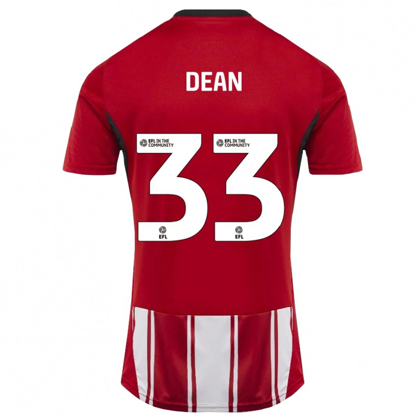 Danxen Niño Camiseta Tom Dean #33 Rojo Blanco Negro 1ª Equipación 2025/26 La Camisa