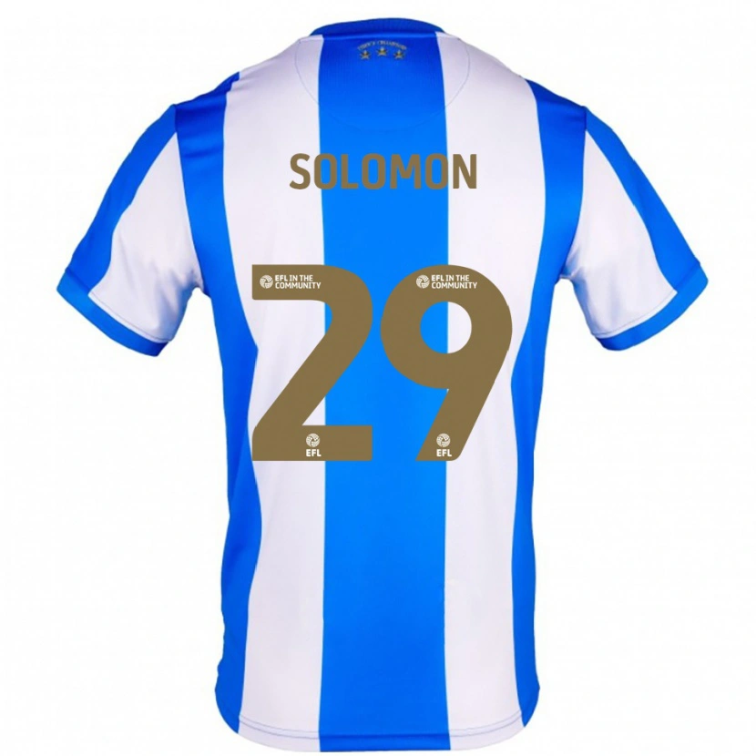 Danxen Niño Camiseta Eko Solomon #29 Azul Blanco 1ª Equipación 2025/26 La Camisa