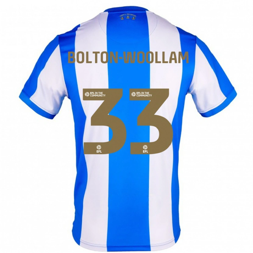 Danxen Niño Camiseta Kacey Bolton-Woollam #33 Azul Blanco 1ª Equipación 2025/26 La Camisa