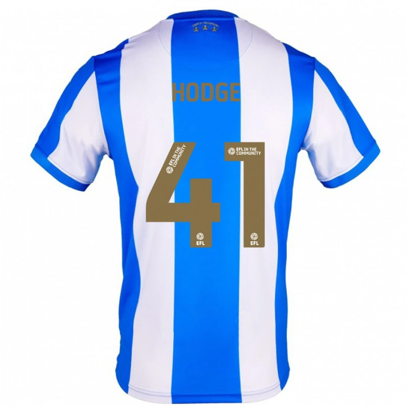 Danxen Niño Camiseta Joe Hodge #41 Azul Blanco 1ª Equipación 2025/26 La Camisa
