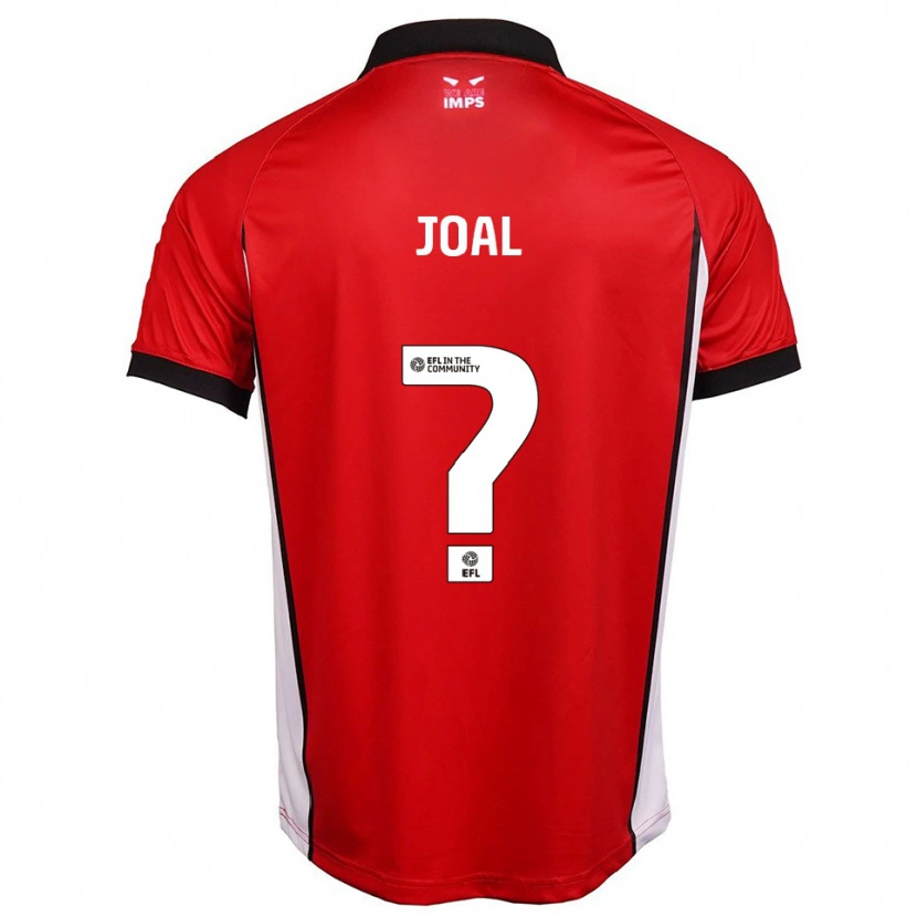 Danxen Niño Camiseta Sienna Joal #0 Rojo Blanco 1ª Equipación 2025/26 La Camisa