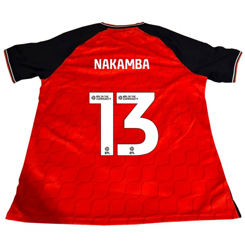 Danxen Niño Camiseta Marvelous Nakamba #13 Naranja Negro Blanco 1ª Equipación 2025/26 La Camisa
