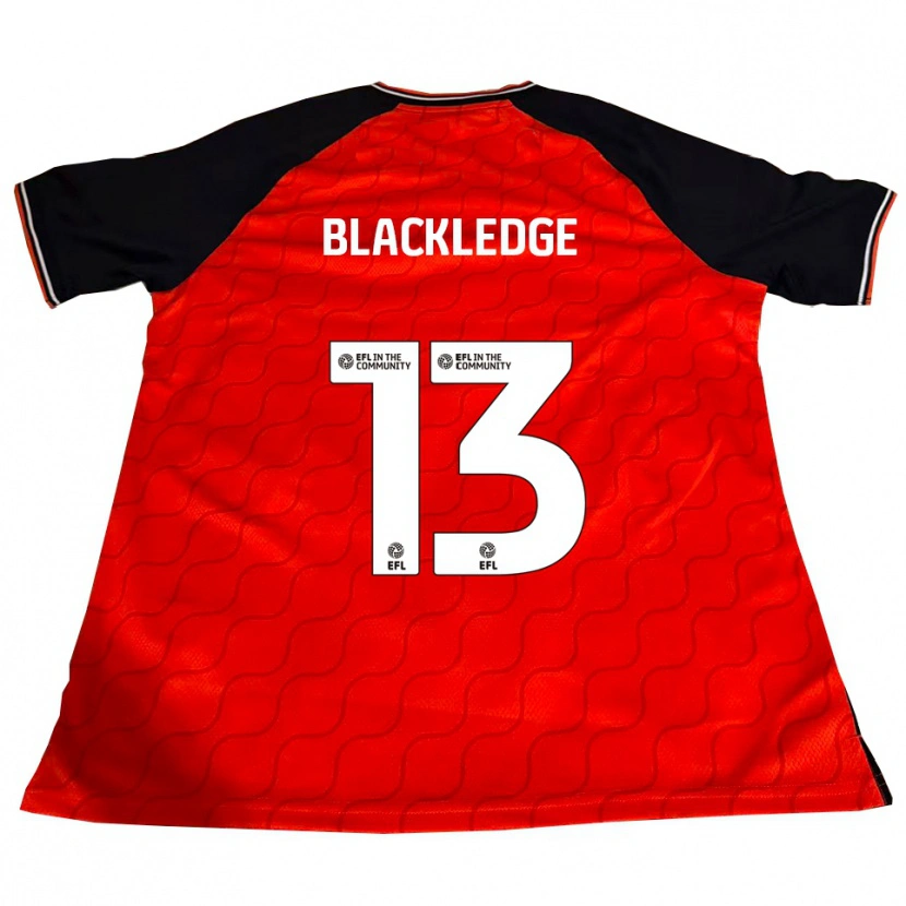 Danxen Niño Camiseta Henry Blackledge #13 Naranja Negro Blanco 1ª Equipación 2025/26 La Camisa